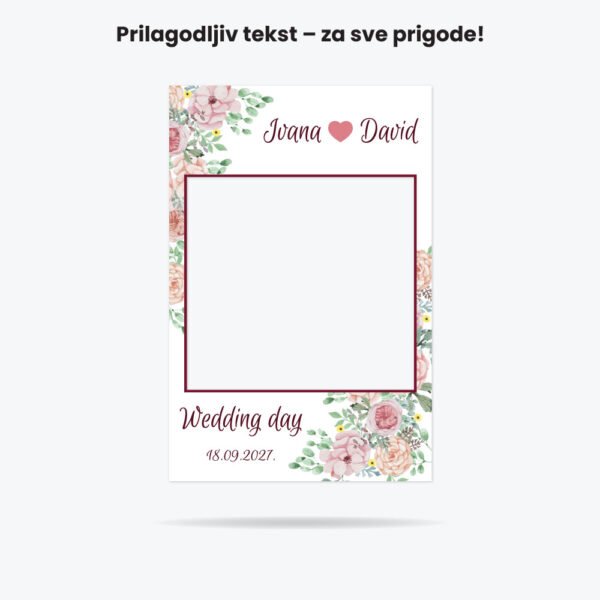 bordo cvjetni okvir bordo cvjetni okvir