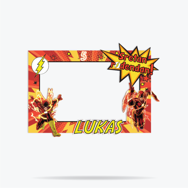 flash superjunak okvir za fotkanje za dječji rođendan flash superjunak okvir za fotkanje za dječji rođendan