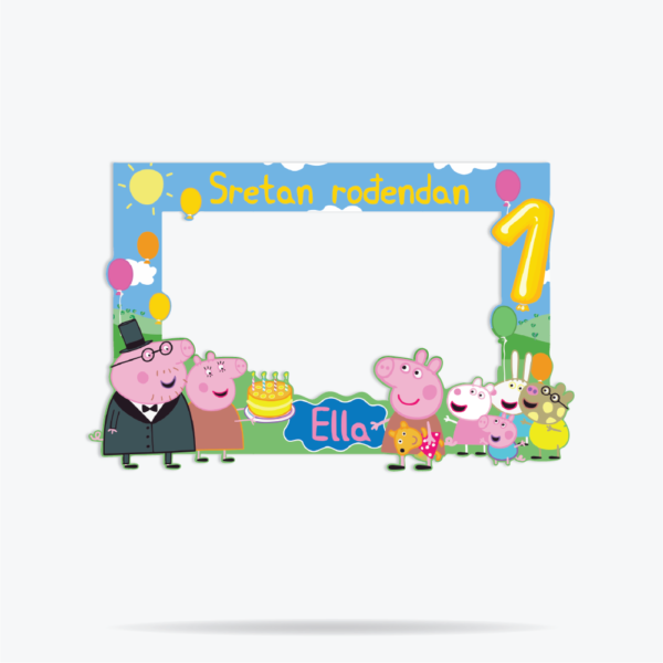 Peppa Pig okvir za fotkanje Peppa Pig okvir za fotkanje