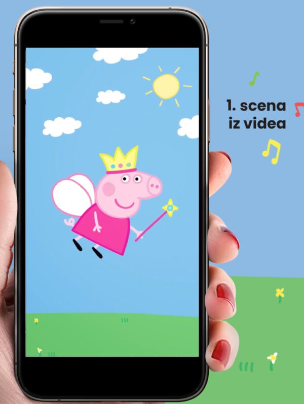 Prva-scena Peppa Pig video pozivnica za rođendan