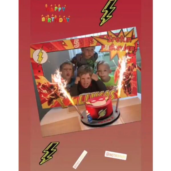 flash superjunak okvir za fotkanje za dječji rođendan flash superjunak okvir za fotkanje za dječji rođendan
