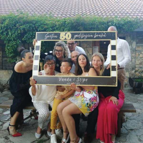 godisnjica-crno-zlatni3 Crno zlatni okvir za godišnjicu