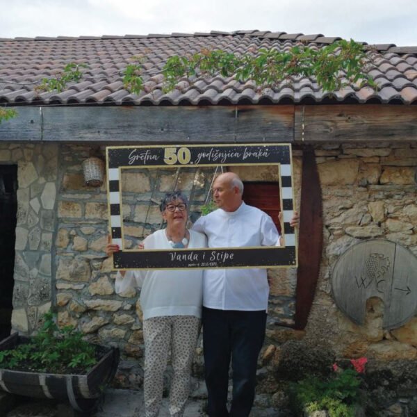 godisnjica-crno-zlatni5 Crno zlatni okvir za godišnjicu