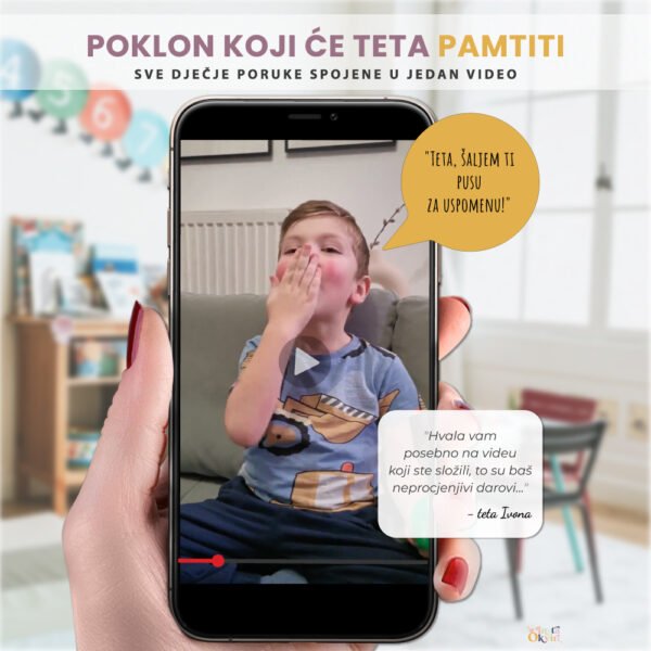 Personalizirana video uspomena za tete – Film zahvale cijele grupe