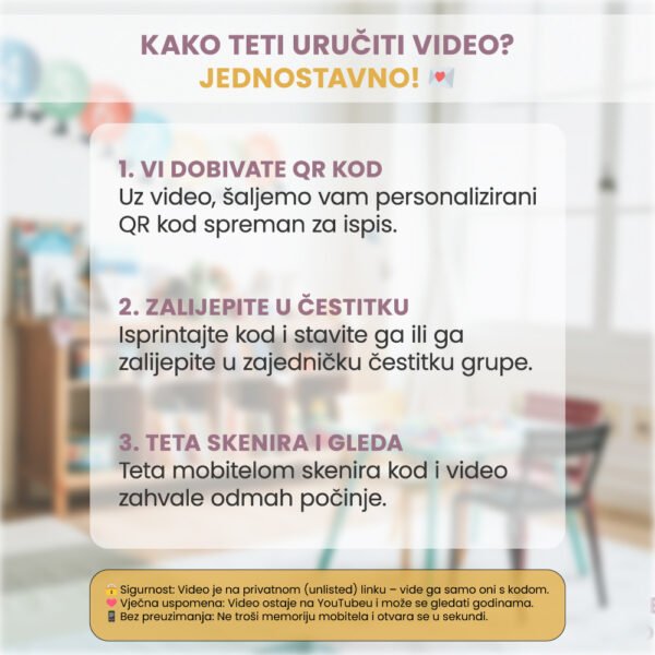 Personalizirana video uspomena za tete – Film zahvale cijele grupe