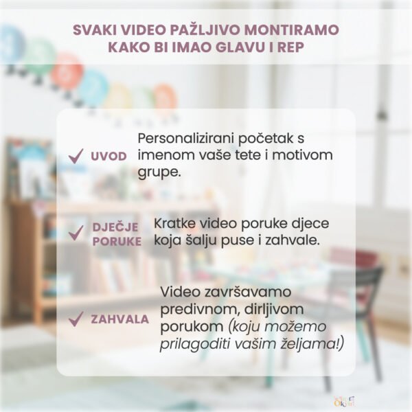 Personalizirana video uspomena za tete – Film zahvale cijele grupe